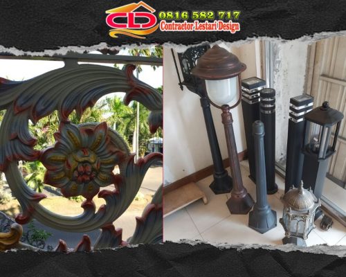 distributor lampu taman, ornamen alumunium