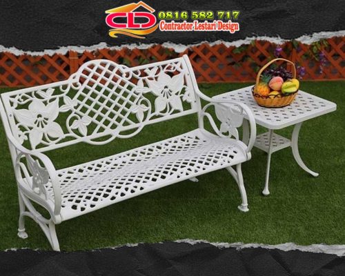 kursi taman besi tempa