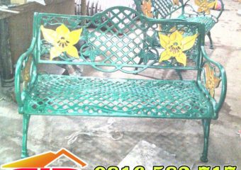 Produksi kursi taman besi tempa