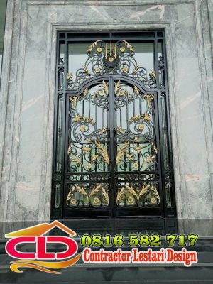 tralis pintu,teralis pintu hed kuningan,teralis pagar kuningan,teralis balkon kuningan,teralis besi tempa konbinasi kuningan