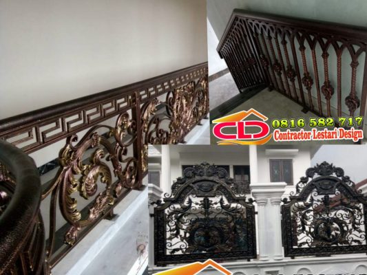 pagar mewah,pagar klasik minimalis,pagar klasik,Railing mewah