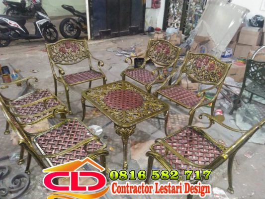 kursi taman antik, kursi taman besi tempa, kursi taman klasik