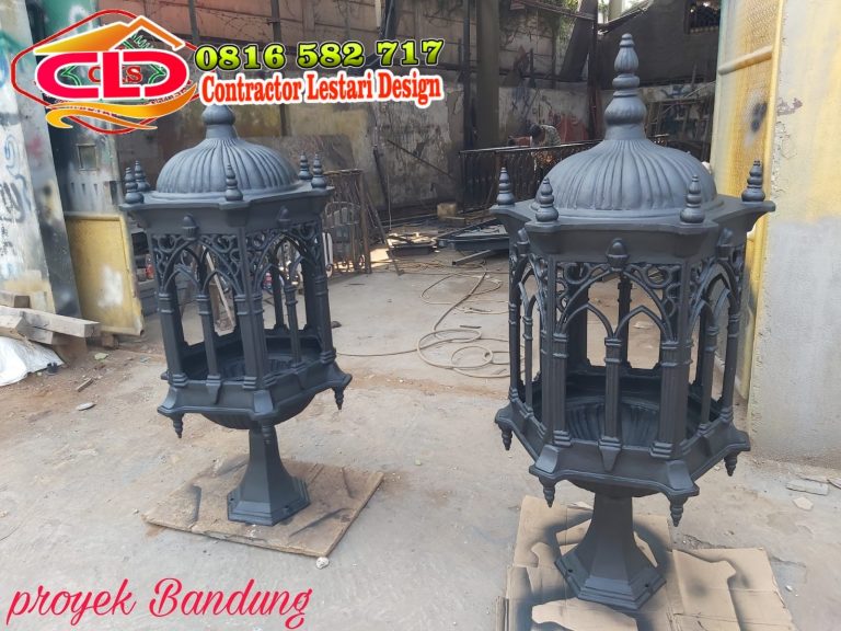 lampu taman atik, lampu tempel, lampu pju antik
